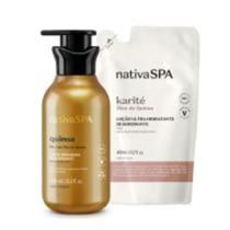 Combo Nativa SPA: Loção Firmadora Corporal Quinoa 400ml + Refil Loção Corporal Karité 400ml