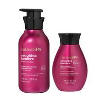 Combo Nativa SPA Orquidea Lumière: Creme Perfumado Desodorante 400ml + Óleo Hidratante Desodorante Corporal Glorioso 200ml