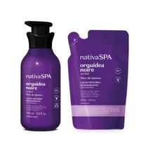 Combo Nativa SPA Orquidea Noire: Loção Corporal 400ml + Refil 350ml Combo Nativa SPA Orquidea Noire: Loção Corporal 400ml + Refil 350ml