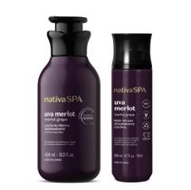Combo Nativa Spa Uva Merlot: Hidratante 400ml + Body Splash 200ml OBoticário