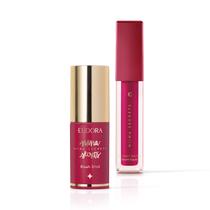 Combo Niina Secrets: Blush Stick Daily Rosa 5g + Batom Líquido Pink Peônia Skinny Matte 5ml