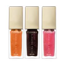 Combo Niina Secrets Lip Oil Shine Flowers: Rosa Centifolia 7ml + Rosa Negra 7ml + Rosa Silvestre 7ml