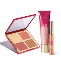 Combo Niina Secrets Luminous: Palette Multifuncional Cor 01 12g + Iluminador Corpo e Rosto 60ml + Gloss Labial Bronze 5,2ml