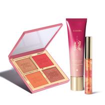 Combo Niina Secrets Luminous: Palette Multifuncional Cor 02 12g + Iluminador Corpo e Rosto 60ml + Gloss Labial Bronze 5,2ml