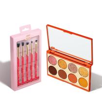 Combo Niina Secrets: Palette De Sombras Orange 5,6g + Kit de Pincéis para Olhos Essenciais - Eudora