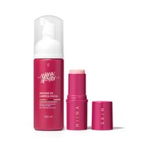 Combo Niina Skin: Mousse de Limpeza 150ml + Balm Hidratante 15g + Sérum Facial Multiprotetor FPS 50 30ml