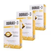 Combo Ograx-3 Suplemento Nutricional Cães E Gatos 500mg