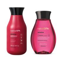 Combo Oléo Ameixa 200ml + Shampoo Cabelos Luminosos Nativa SPA Ameixa 300ml