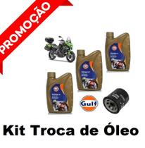 Combo Óleo + Filtro Gulf 10W40 Sintético Kawasaki Versys 650