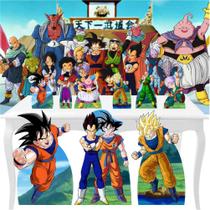 Combo Ouro Dragon Ball Z Totem Painel Display Festa