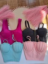 Combo Outubro Rosa 4 Croppeds M por R65