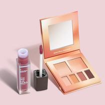 Combo Paleta de Maquiagem Multifuncional Nude 7g + Batom Líquido Rosa Roseli 5,5ml - Quem Disse, Berenice