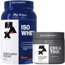 Combo para Definição do Shape: Iso Whey Isolado Max + Creatina Pura Zero Carbo 300g