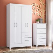 Combo para Quarto Infantil Guarda-roupa e Cômoda Mobi