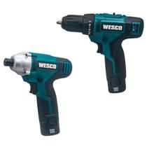 Combo Parafusadeira e Chave de Impacto 12v Ws1000k2 Wesco Combo Parafusadeira e Chave de Impacto 12v Ws1000k2 Wesco