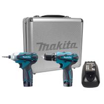 Combo Parafusadeira e Furadeira de Impacto à Bateria 12V LCT204 Makita Combo Parafusadeira e Furadeira de Impacto à Bateria 12V LCT204 Makita