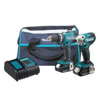 Combo Parafusadeira Furadeira de Impacto à Bateria e Bolsa DLX2336SYX Makita Combo Parafusadeira Furadeira de Impacto à Bateria e Bolsa DLX2336SYX Makita