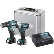 Combo Parafusadeira/Furadeira de Impacto Parafusadeira de Impacto a Bateria 12V com Maleta Makita Combo Parafusadeira/Furadeira de Impacto Parafusadeira de Impacto a Bateria 12V com Maleta Makita