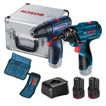 Combo Parafusadeira GSR 120-LI+Chave de Impacto GDR 120-LI com Maleta e 02 Baterias Bivolt Bosch Combo Parafusadeira GSR 120-LI+Chave de Impacto GDR 120-LI com Maleta e 02 Baterias Bivolt Bosch