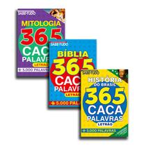 Combo Passatempo 365 Caça-Palavras 02 - Kit com 3 Caça-Palavras - ON LINE EDITORA