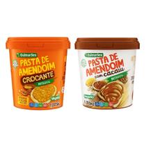 Combo Pasta de Amendoim Guimarães 2x1,005kg Crocante + Cacau Integral, Fonte de Proteína Combo Pasta de Amendoim Guimarães 2x1,005kg Crocante + Cacau Integral, Fonte de Proteína