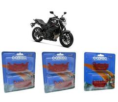 Combo Pastilha Freio Original Cobreq N970 + N917 Xj6 Fazer 600 2 Dianteira + 1 Traseira Sem Abs Combo Pastilha Freio Original Cobreq N970 + N917 Xj6 Fazer 600 2 Dianteira + 1 Traseira Sem Abs