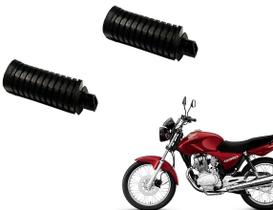 Combo Pedaleira Pedal Apoio Traseira Cg Titan 125 150 Es Esd Ano 2000 Até 2008 Direito + Esquerdo