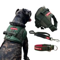Combo Peitoral SWAT GG + Guia + Coleira para Cachorro - Canadá K9