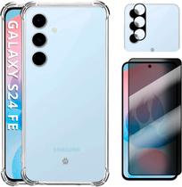 COMBO Película Privacidade Fosca + Capa Anti-Impacto + Pelicula Câmera Para Galaxy S24 Fe (Tela 6.7") COMBO Película Privacidade Fosca + Capa Anti-Impacto + Pelicula Câmera Para Galaxy S24 Fe (Tela 6.7")