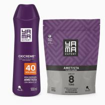 Combo perfeito descoloração capilar agua oxigena yama ametista vol 4o + Pó descolorante