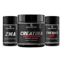 COMBO PERFORMANCE TOTAL FORÇA, ENERGIA E RECUPERAÇÃO Creatina + Thermo UP + ZMA NatusNutry