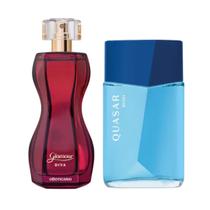 Combo Perfumaria Para Casal: Quasar Rush 100ml + Glamour Diva 75ml Combo Perfumaria Para Casal: Quasar Rush 100ml + Glamour Diva 75ml