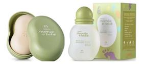 Combo Perfume Mamãe Bebê Sabonete Barra Saboneteira Natura