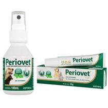 Combo Periovet Spray 100Ml + Periovet Gel 25G Vetnil