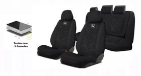 Combo Personalizado Estofado Tecido Civic 16-21 + Volante + Chaveiro