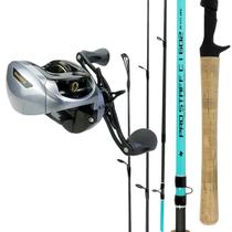 Combo Pesca Carretilha Avante Slim Vara Pro Staff Acqua 17lbs Para Tucunaré, Robalo e Black Bass Lado:DireitaTamanho: