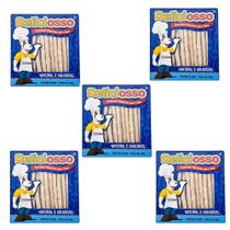 Combo Petisco Palitinho Ossinho Para Cães Deliciosso Palito Natural Fino - 5 Caixas 450g
