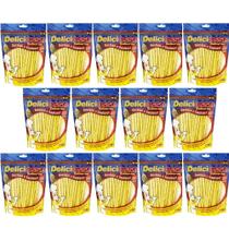 Combo Petisco Palitinho Ossinho Para Cães Deliciosso Palito Natural Fino Frango - 14 Pacotes de 200g cada