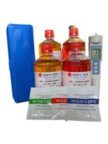 Combo pH Medidor de pH Bolso AK90 + Soluções de Calibração de pH4, PH7, PH10 e KCL3M - AKSO