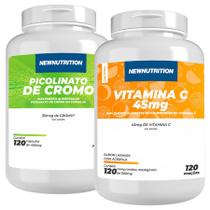 Combo Picolinato de Cromo 35mcg + Vitamina C 45mg NEWNUTRITION