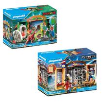 Combo Playmobil Box Explorador + Aventura Pirata - Sunny
