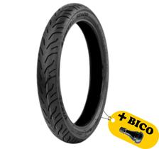 Combo pneu vipal dianteiro st600 80/100-17 s/c + valvula pneu s/c tr-412