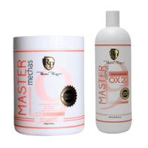 Combo Po Descolorante + Ox 20 Master Mechas Robson Peluquero