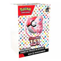 Combo Pokémon Pacotes de Booster Escarlate e Violeta 151 com 108 Cartas 33374 33375 - Copag