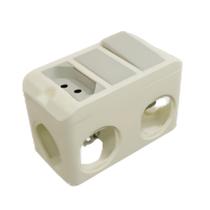 Combo Poliwetzel Pvc Br 1" Com 1 Tomada 10A+1 Interruptor Paralelo+2 Conectores e 5 Tampões-WETZEL Combo Poliwetzel Pvc Br 1" Com 1 Tomada 10A+1 Interruptor Paralelo+2 Conectores e 5 Tampões-WETZEL