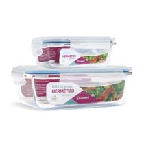 Combo Potes Retangulares 370ml + 1040ml