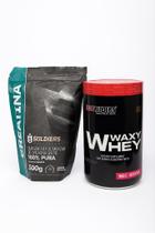 COMBO POWER: Creatina 500 + Maxy Whey Morango (900g)