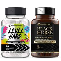 Combo Pré Pós Treino - Cafeina Taurina Arginina + Testo Black 1000mg 120Cáps