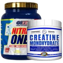 Combo Pré Treino Nitra One 300g + Cretine Monhydrate 400g (Creatina Pura Importada) - One Pharma Supplements