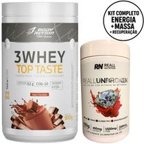 Combo Pré-Treino + Whey Protein Top Taste Body Action 900g